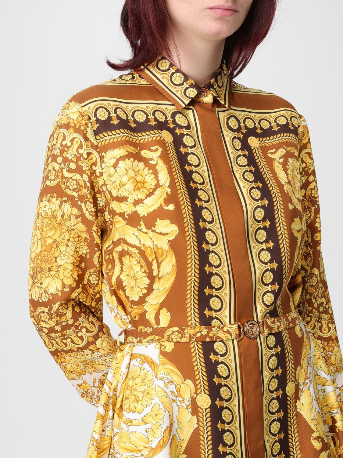 Versace Versace Dress Woman Brown Size S / US 4 / IT 40 - 4 Thumbnail