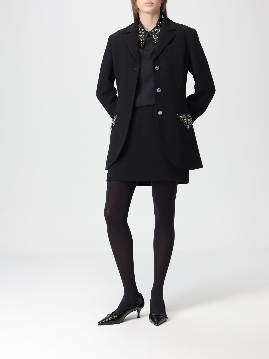 Versace Versace Jacket Woman Black Size S / US 4 / IT 40 - 2 Thumbnail