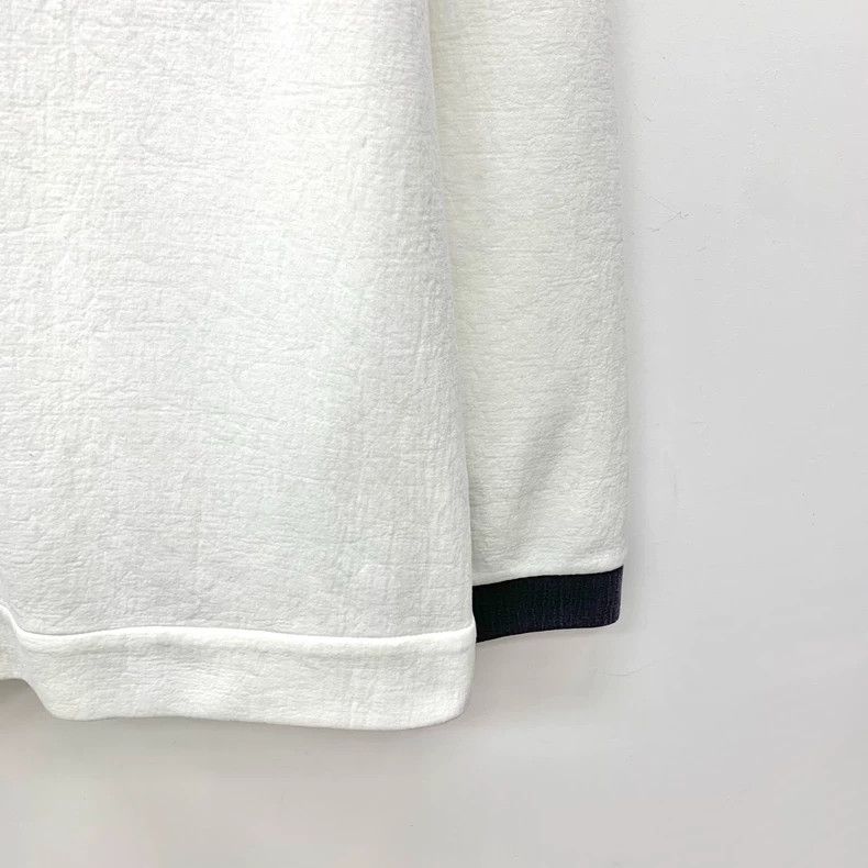 Fendi Fendi White Flocked Pattern Sweatshirt Size US L / EU 52-54 / 3 - 4 Thumbnail