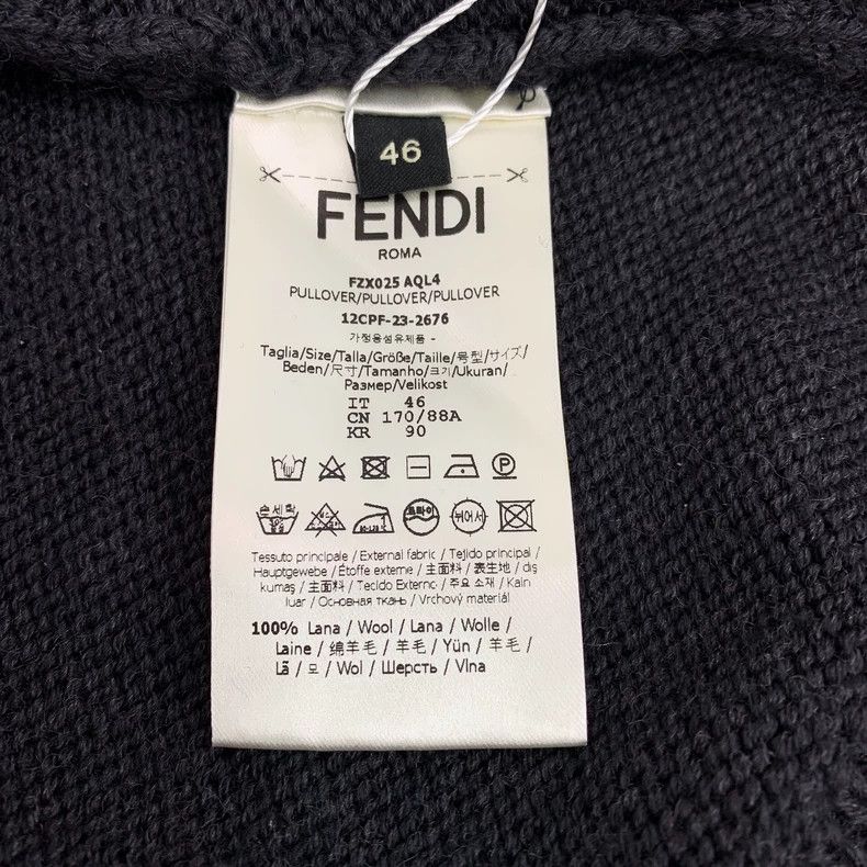 Fendi Fendi Colorblock Letter Star Wool Sweater Size US M / EU 48-50 / 2 - 7 Thumbnail