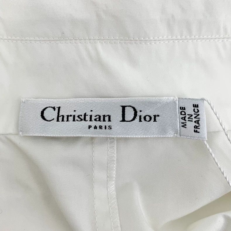 Dior Dior Logo Sequin Embroidered Cotton Dress Size US 34 / EU 50 - 5 Thumbnail