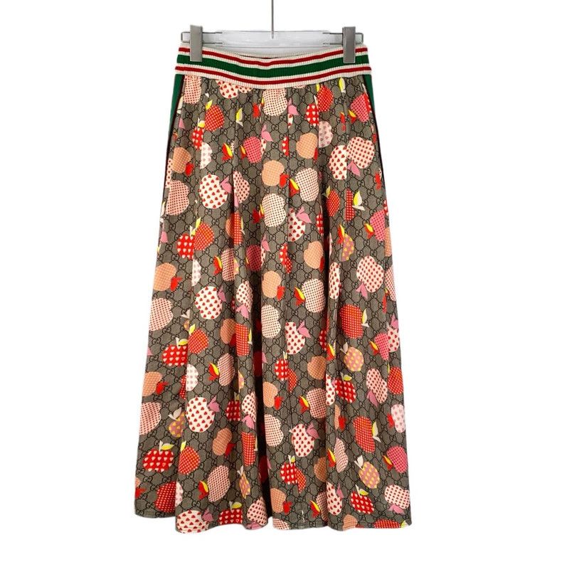 Gucci Gucci Apple Logo Cotton Casual Skirt Size US 34 / EU 50 - 2 Thumbnail