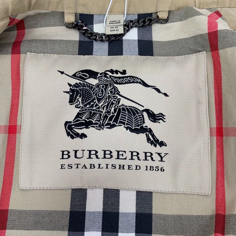 Burberry Burberry Beige Cotton Trench Coat Size US XS / EU 42 / 0 - 5 Thumbnail