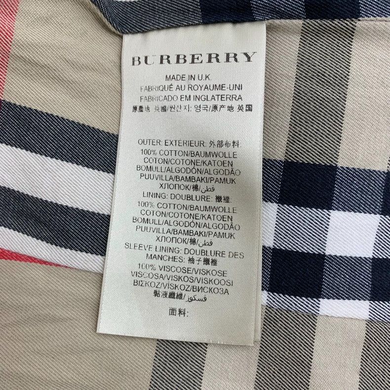 Burberry Burberry Beige Cotton Trench Coat Size US XS / EU 42 / 0 - 6 Thumbnail