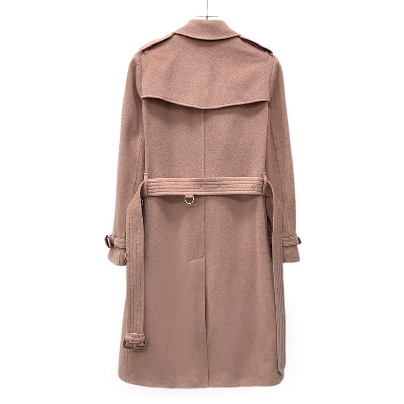 Burberry Burberry Pink Cashmere Double-Breasted Coat Size US XS / EU 42 / 0 - 2 Thumbnail