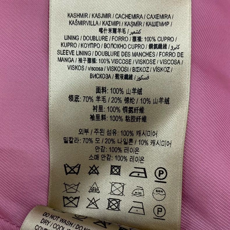 Burberry Burberry Pink Cashmere Double-Breasted Coat Size US XS / EU 42 / 0 - 8 Thumbnail