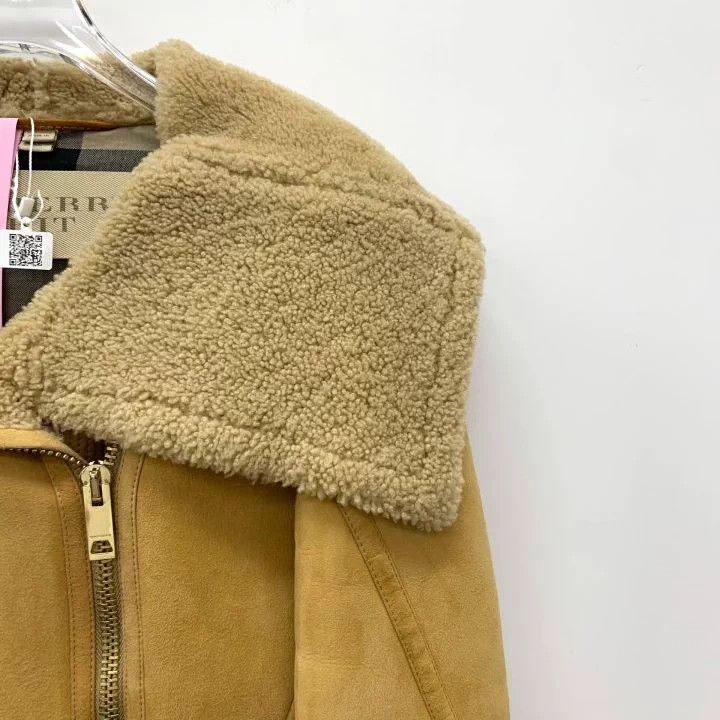 Burberry Burberry Brown Shearling Collar Jacket Size US S / EU 44-46 / 1 - 3 Thumbnail