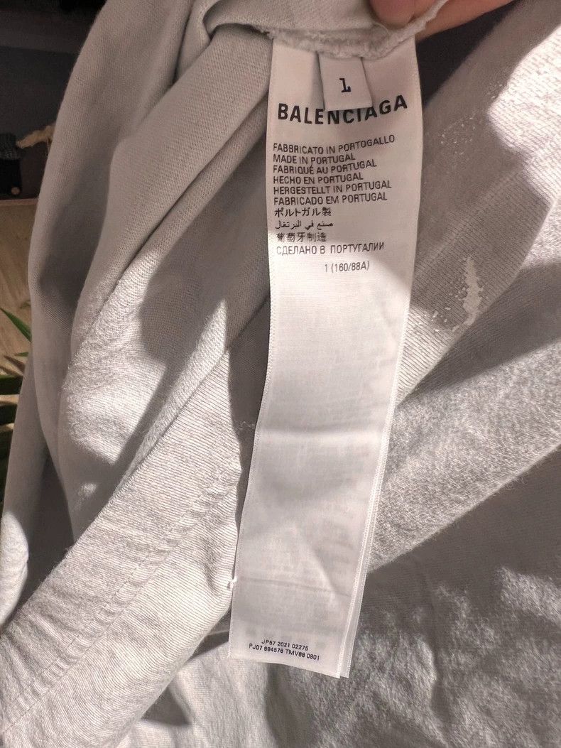 Balenciaga Balenciaga Grey Flame Short Sleeve T-shirt Size US XXS / EU 40 - 5 Thumbnail