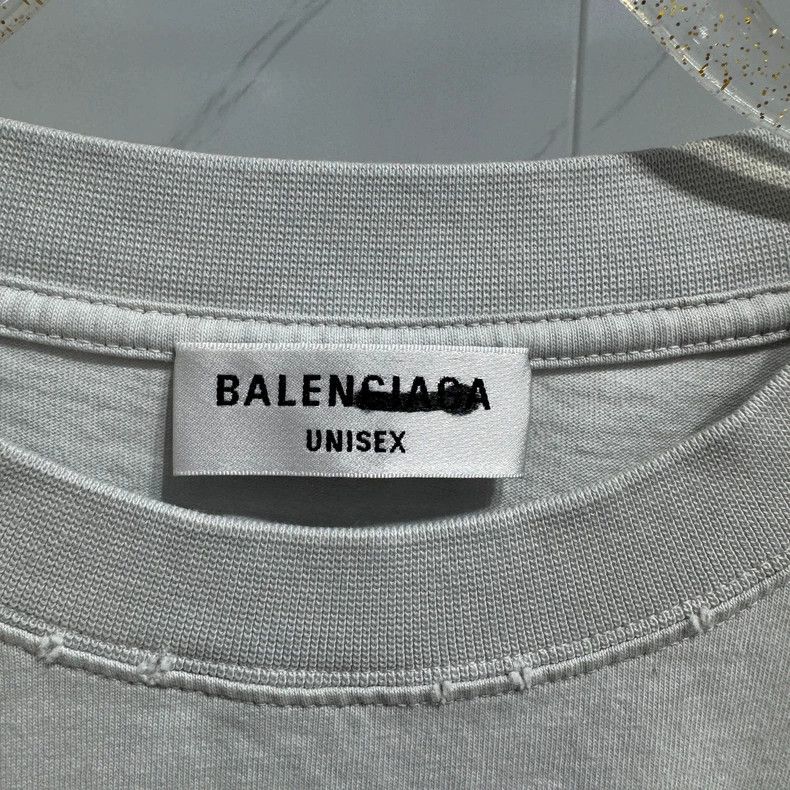 Balenciaga Balenciaga Washed Logo Print Short Sleeve T-Shirt Size US XS / EU 42 / 0 - 3 Thumbnail