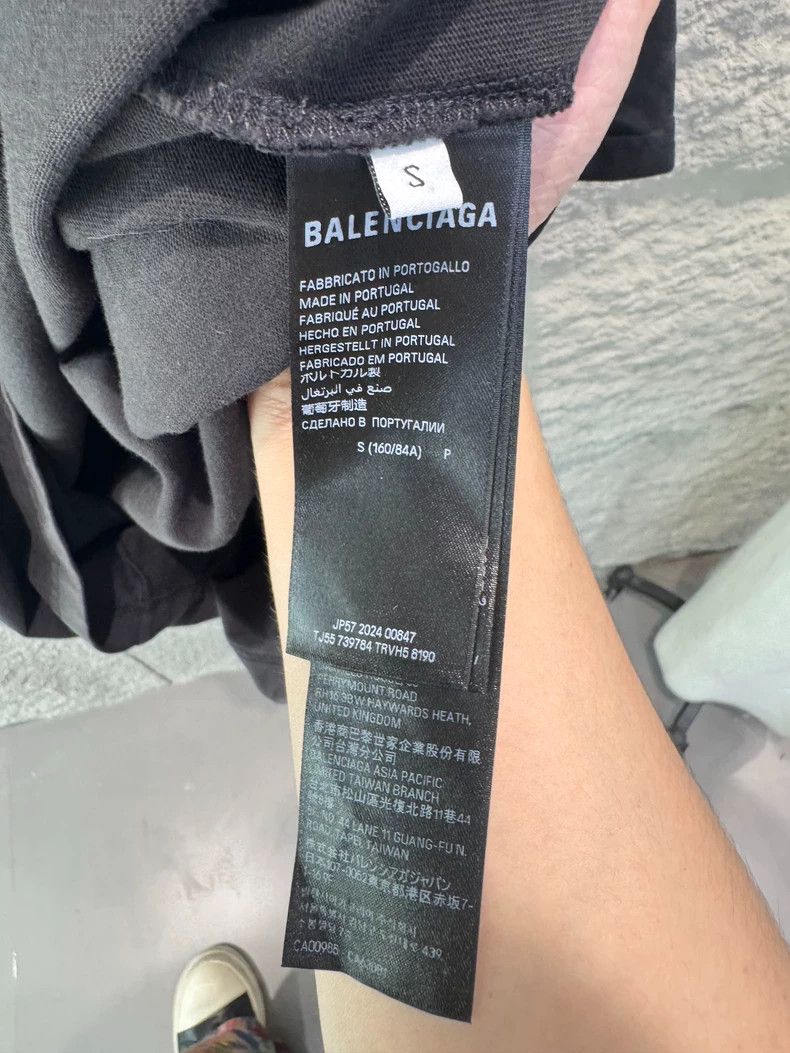 Balenciaga Balenciaga SS25 Logo Print Short Sleeve Tee Size US S / EU 44-46 / 1 - 5 Thumbnail