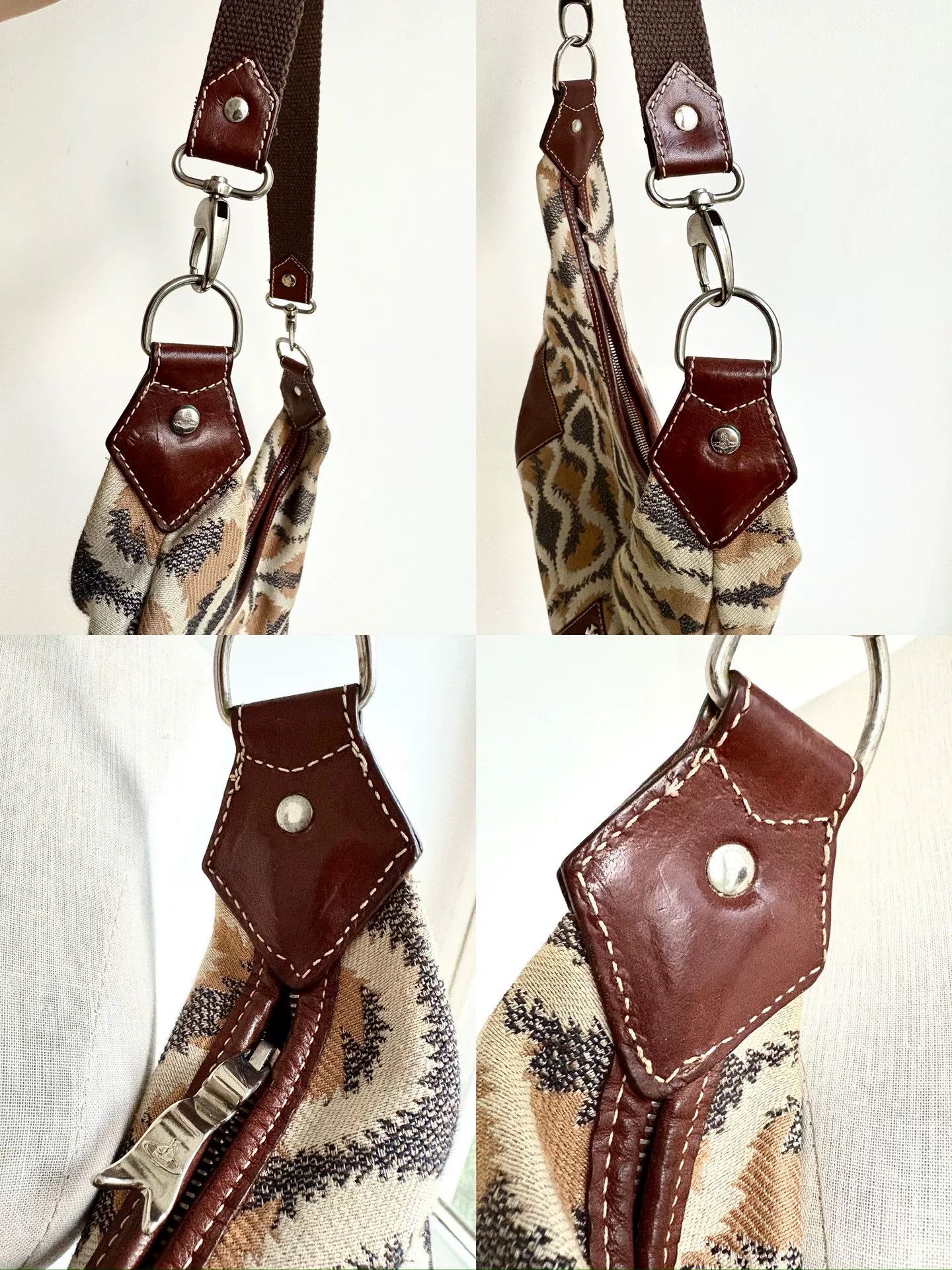 Vivienne Westwood Vivienne Westwood Pirate pattern one-shoulder armpit bag Size ONE SIZE - 9 Thumbnail