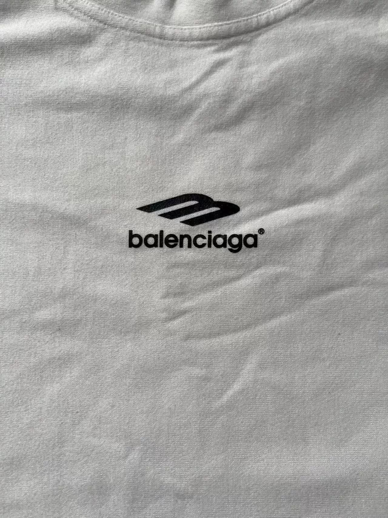 Balenciaga Balenciaga Logo Print Loose Crewneck T-Shirt Size US XXS / EU 40 - 3 Thumbnail