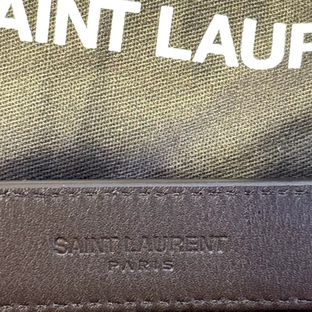 Yves Saint Laurent saint laurent black belt with gold buckle Size ONE SIZE - 2 Thumbnail