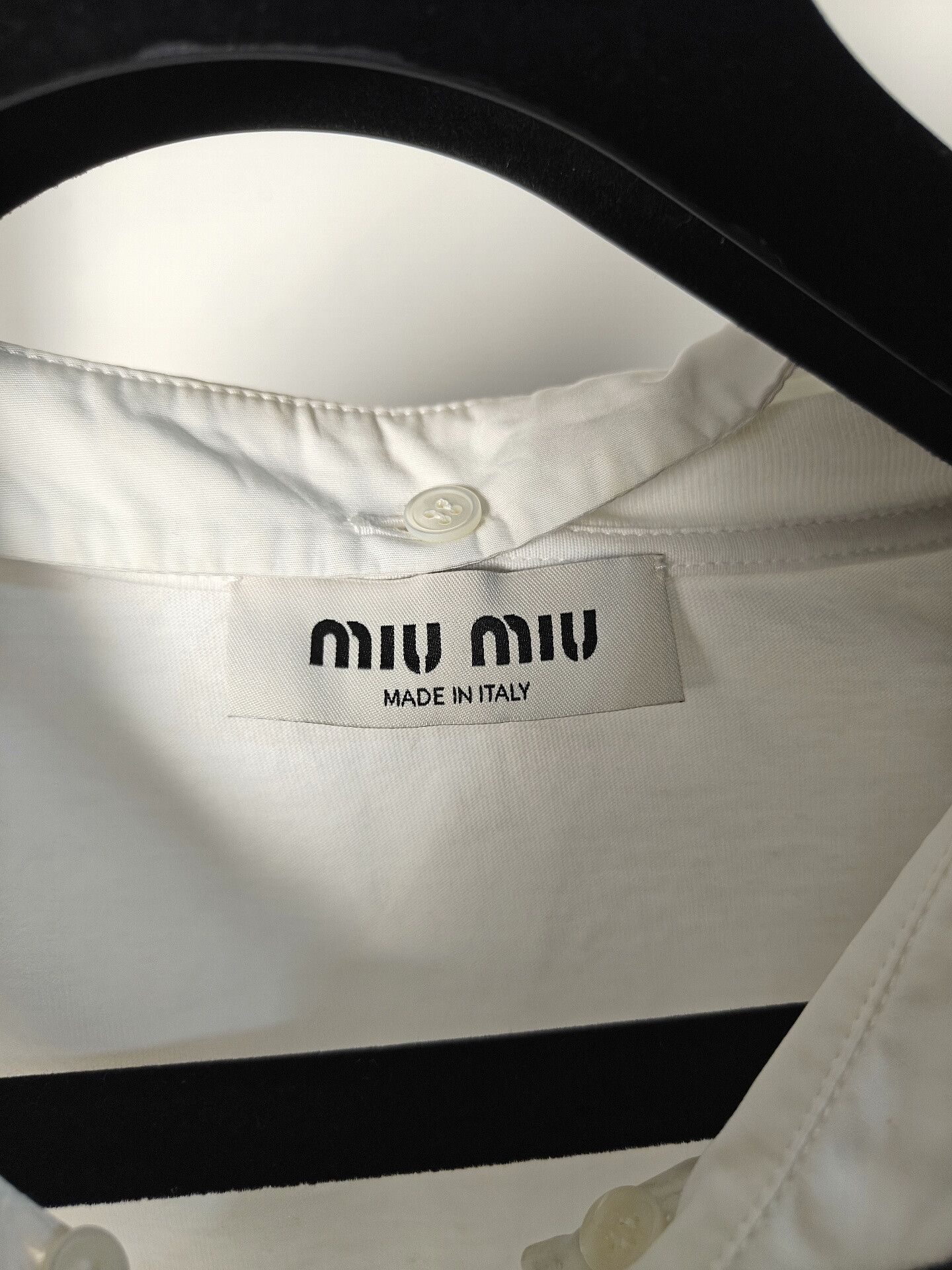 Miu Miu miumiu embroidered logo short sleeve shirt Size US M / EU 48-50 / 2 - 3 Thumbnail