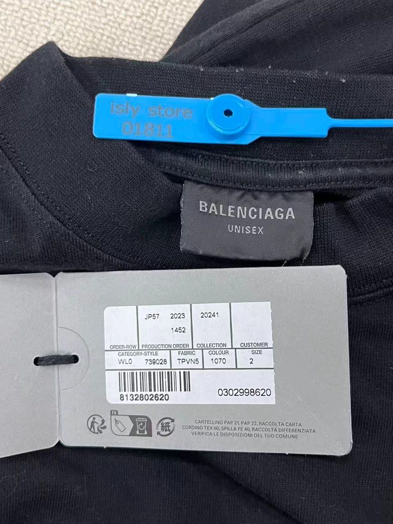 Balenciaga Balenciaga Logo Print Crewneck Short Sleeve T-Shirt Size US S / EU 44-46 / 1 - 5 Thumbnail