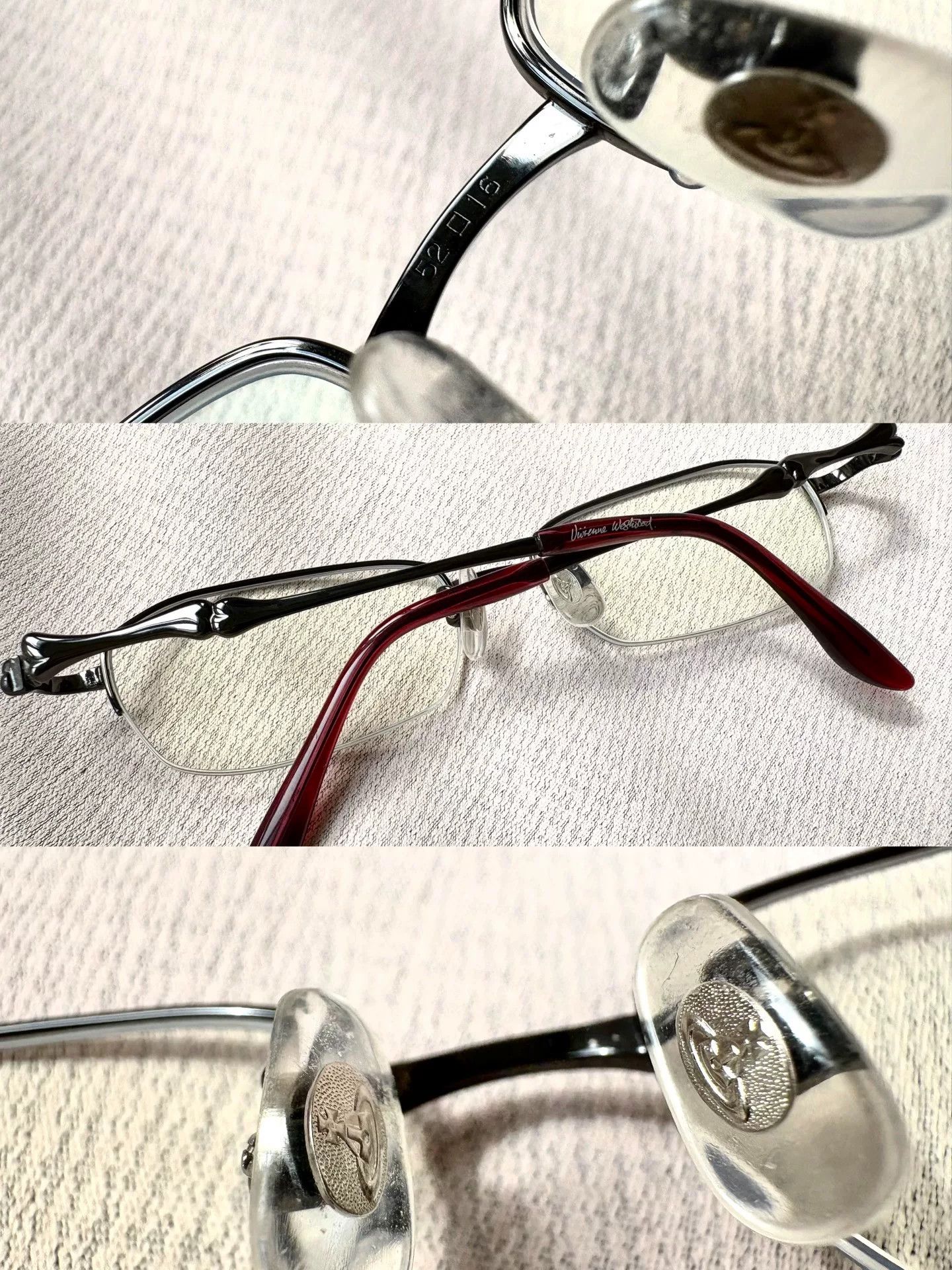 Vivienne Westwood Vivienne Westwood Red Black Saturn Glasses Size ONE SIZE - 2 Thumbnail