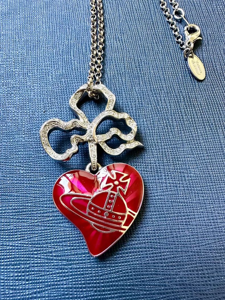 Vivienne Westwood Vivienne Westwood Heart Crystal Pendant Necklace Size ONE SIZE - 5 Thumbnail