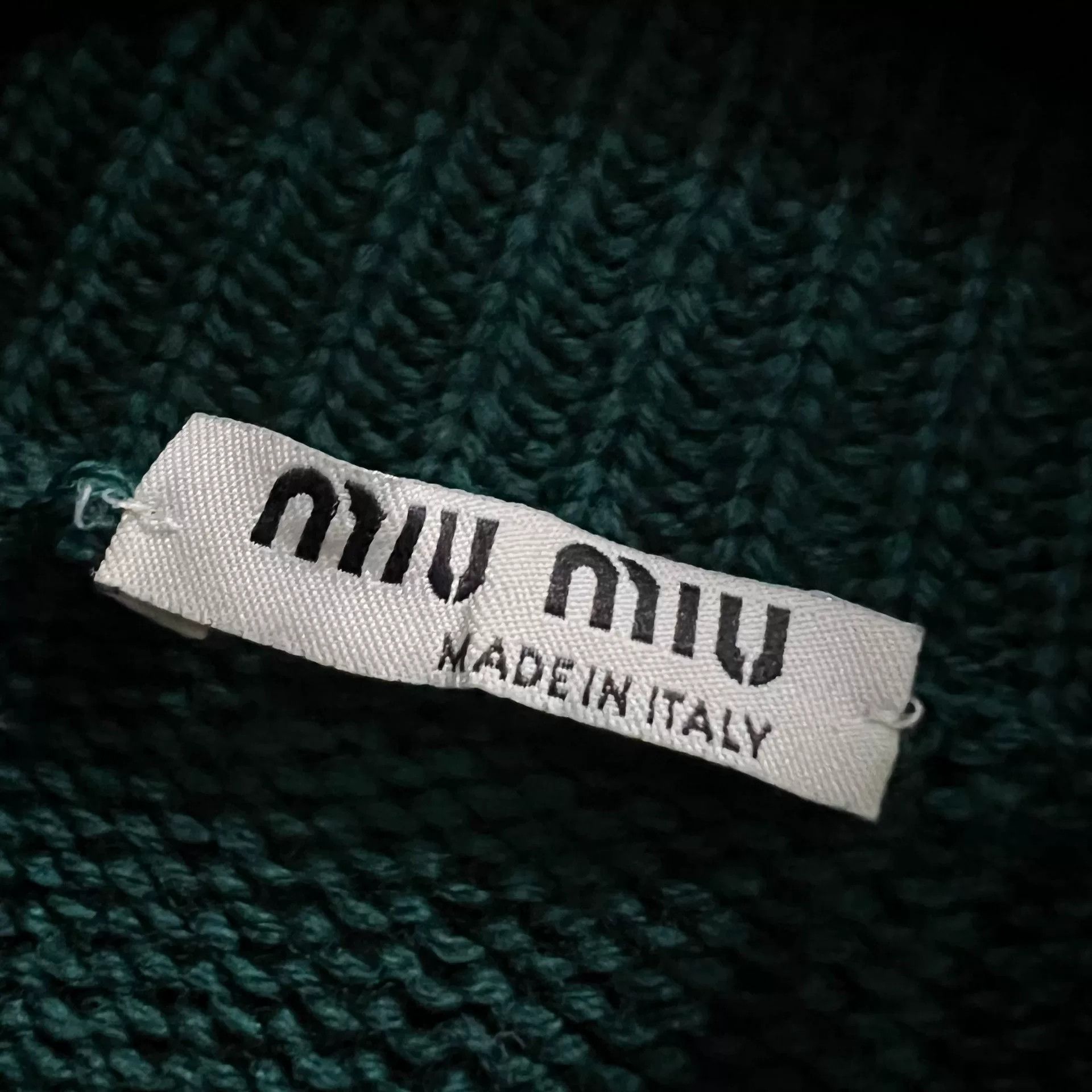 Miu Miu miumiu plaid metallic high-neck sweater Size US M / EU 48-50 / 2 - 2 Thumbnail