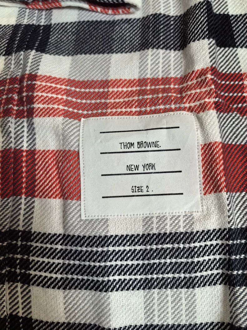 Thom Browne THOM BROWNE Men's Plaid Shirt Size US M / EU 48-50 / 2 - 4 Thumbnail
