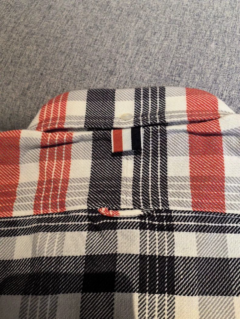 Thom Browne THOM BROWNE Men's Plaid Shirt Size US M / EU 48-50 / 2 - 5 Thumbnail
