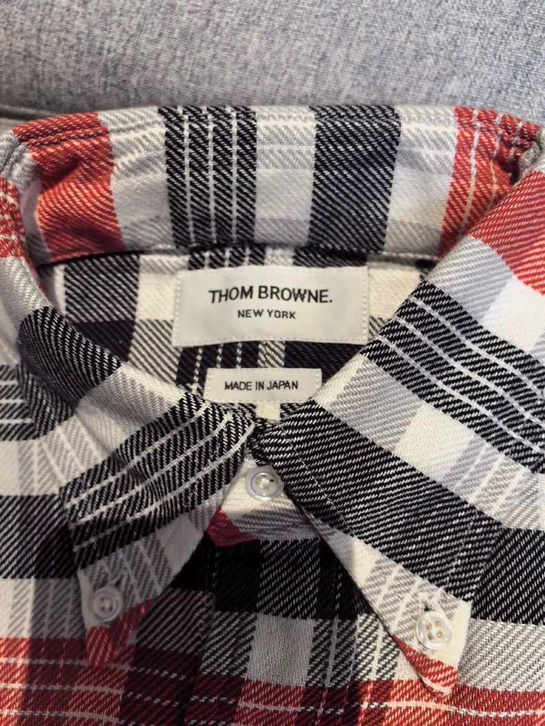 Thom Browne THOM BROWNE Men's Plaid Shirt Size US M / EU 48-50 / 2 - 3 Thumbnail