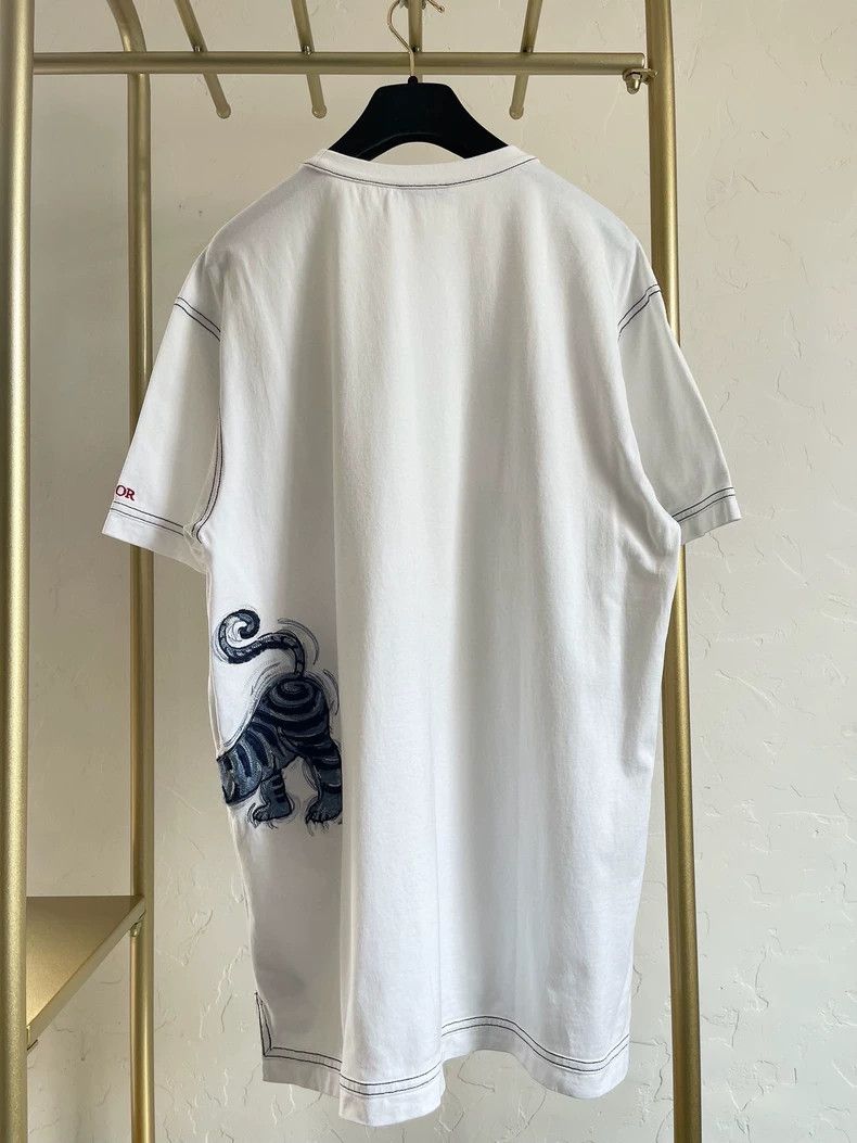 Dior Dior Tiger Embroidery White Short Sleeve S Size US S / EU 44-46 / 1 - 2 Thumbnail