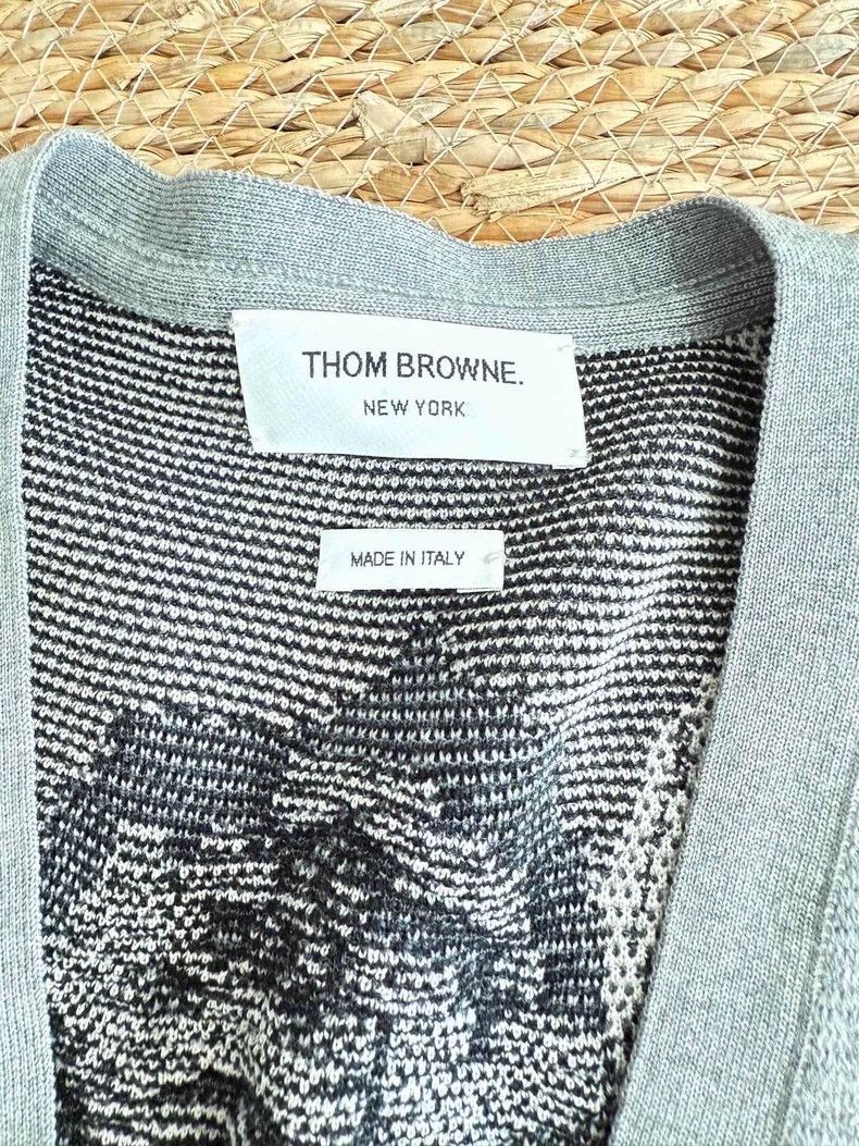 Thom Browne Thom Browne Floral Wool Cardigan Size US S / EU 44-46 / 1 - 5 Thumbnail