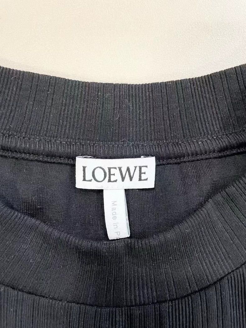 Loewe Loewe Black Knit Logo Short Sleeve Top Size US M / EU 48-50 / 2 - 4 Thumbnail