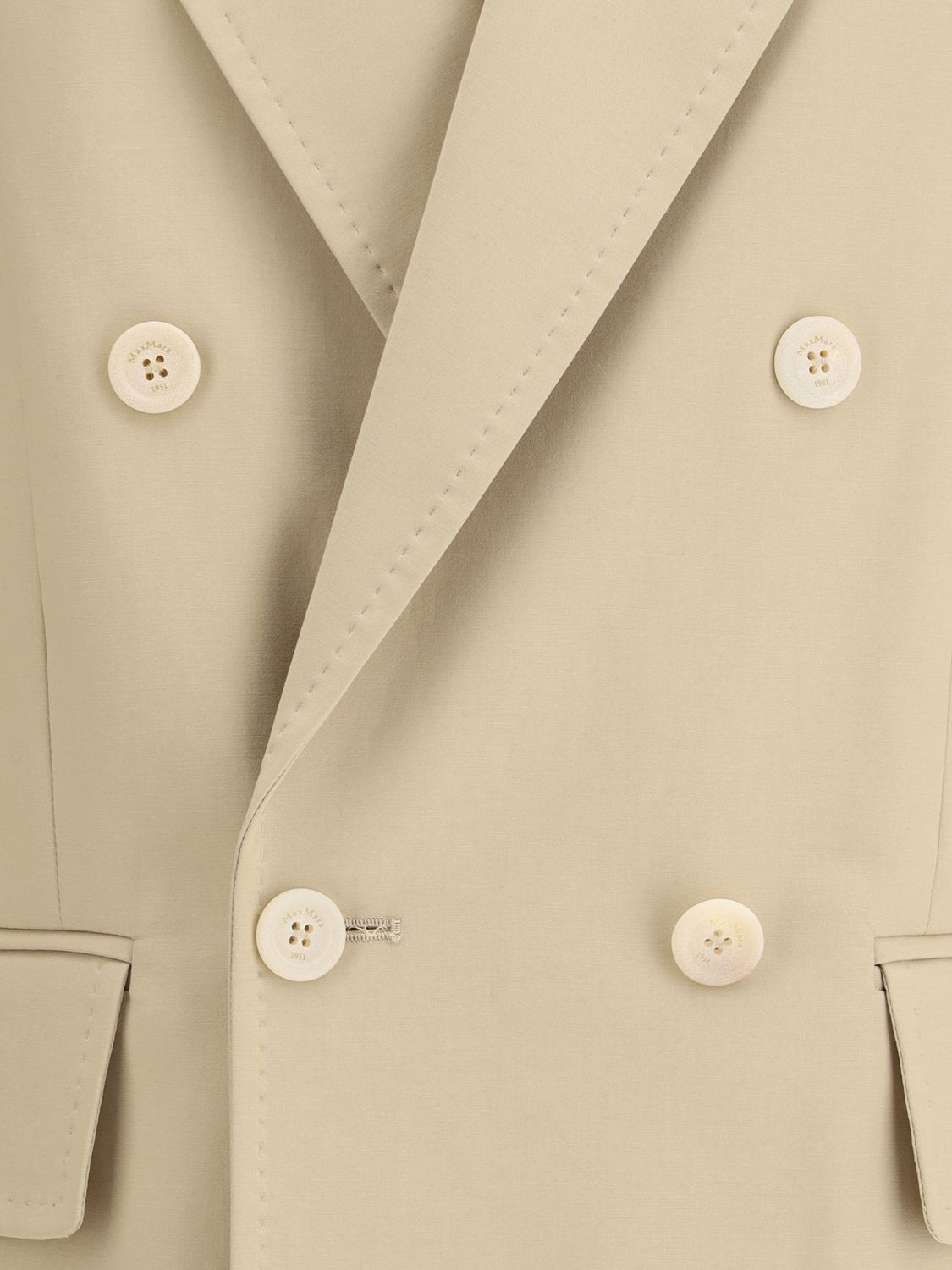 Max Mara Max Mara Jacket Woman Sand Size L / US 10 / IT 46 - 3 Thumbnail