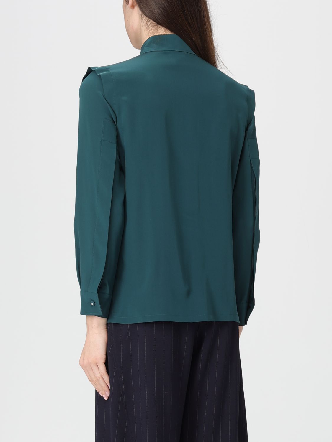Max Mara Max Mara Shirt Woman Green Size XS / US 0-2 / IT 36-38 - 2 Thumbnail