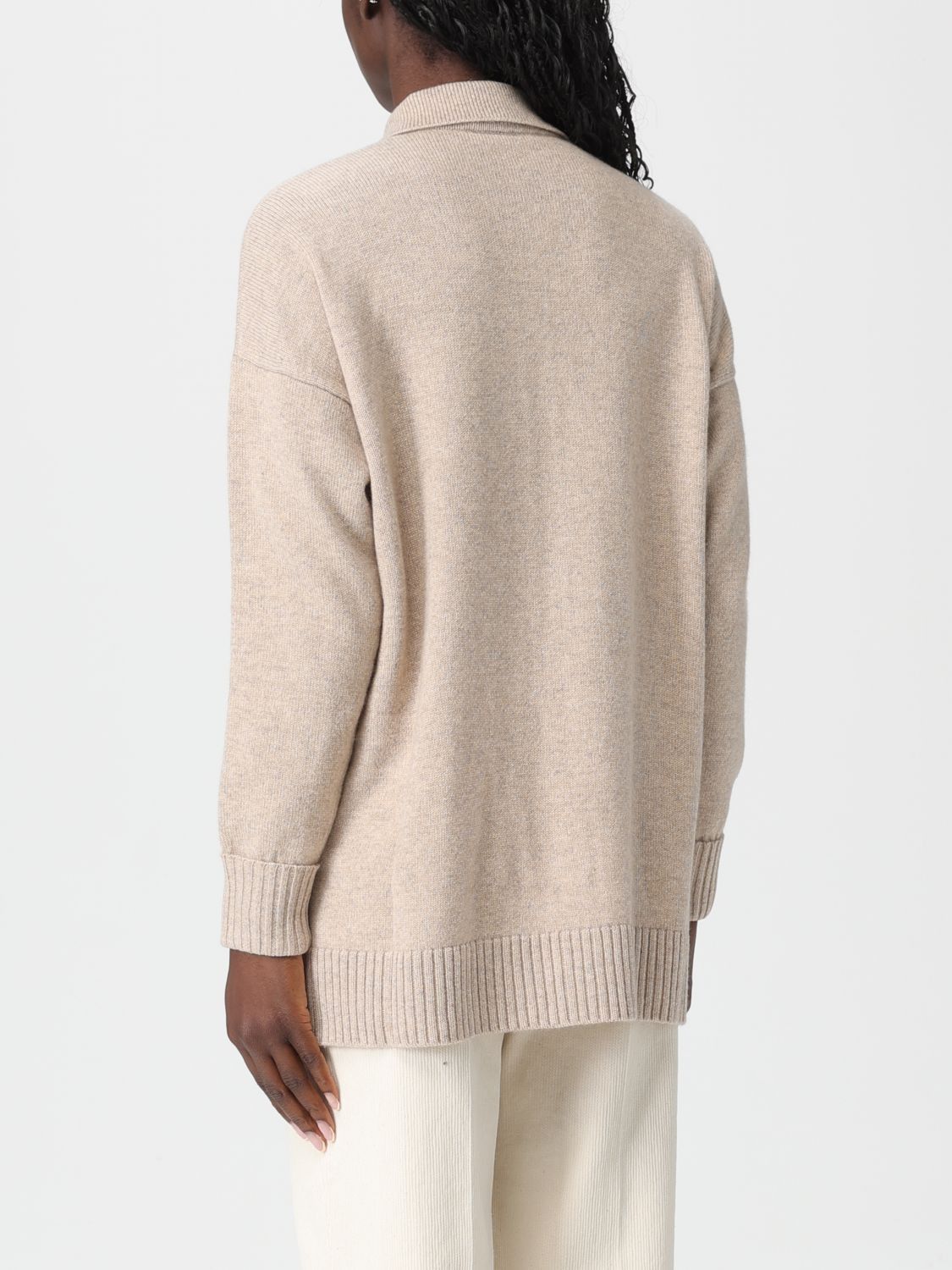 Max Mara Max Mara Polo Shirt Woman Beige Size M / US 6-8 / IT 42-44 - 3 Thumbnail
