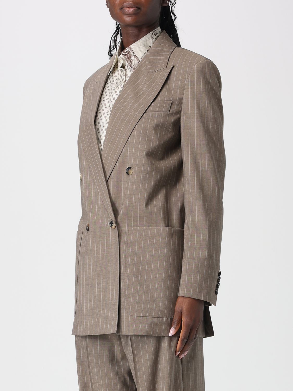 Max Mara Max Mara Jacket Woman Beige Size S / US 4 / IT 40 - 4 Thumbnail