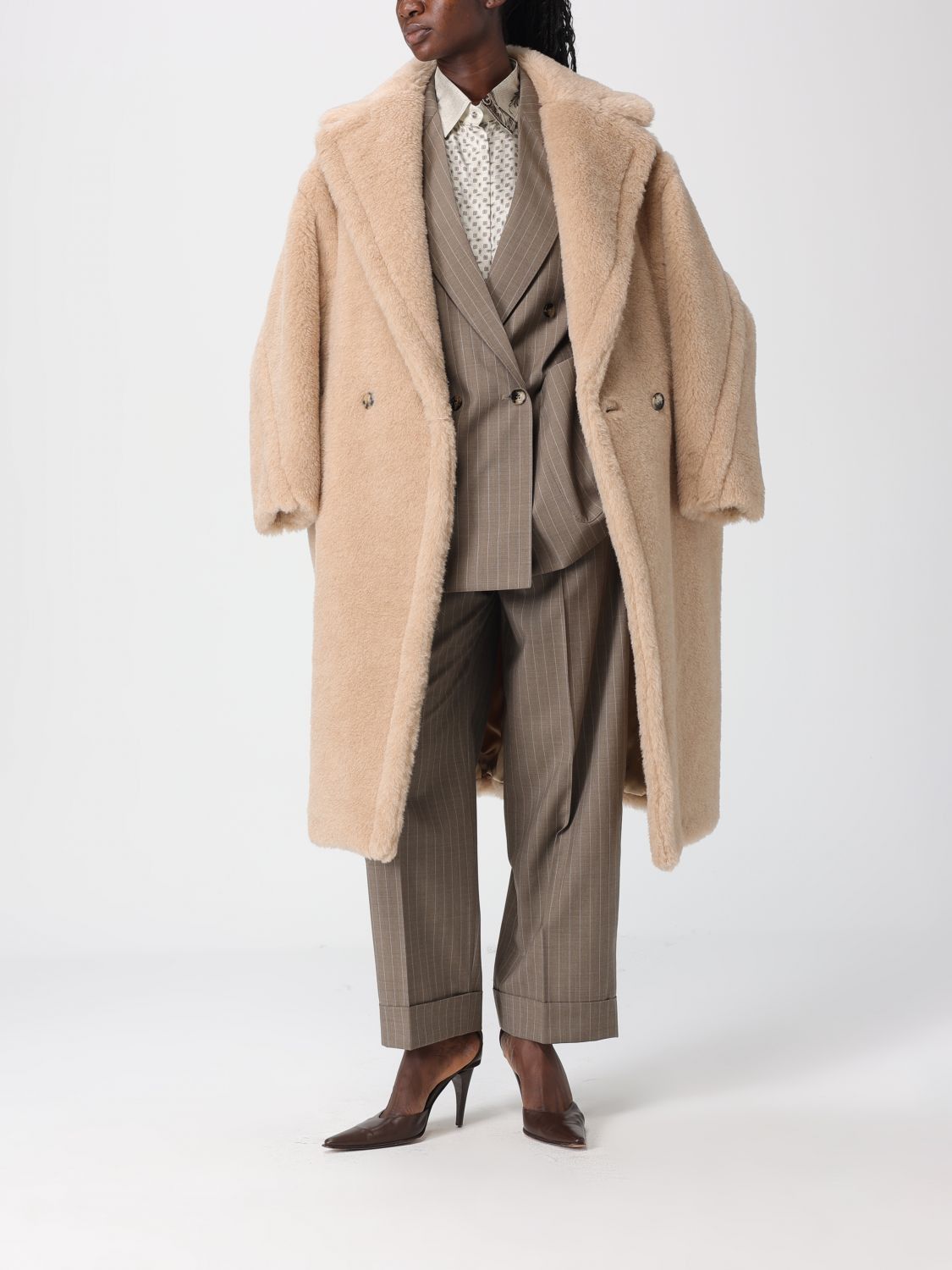 Max Mara Max Mara Jacket Woman Beige Size M / US 6-8 / IT 42-44 - 2 Thumbnail