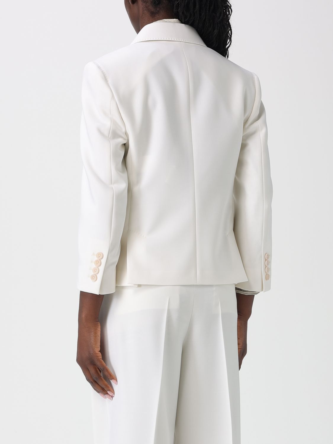 Max Mara Max Mara Jacket Woman White Size S / US 4 / IT 40 - 3 Thumbnail