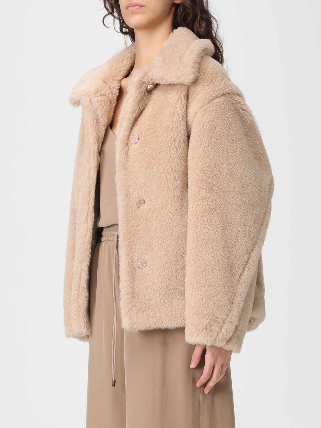Max Mara Max Mara Jacket Woman Beige Size S / US 4 / IT 40 - 4 Thumbnail