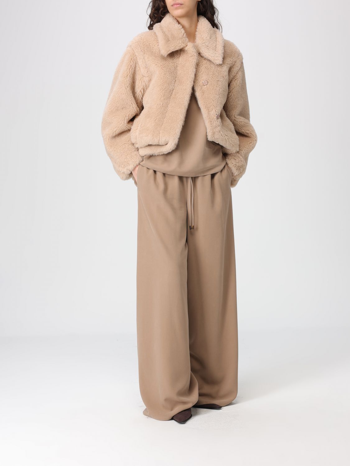 Max Mara Max Mara Jacket Woman Beige Size M / US 6-8 / IT 42-44 - 2 Thumbnail