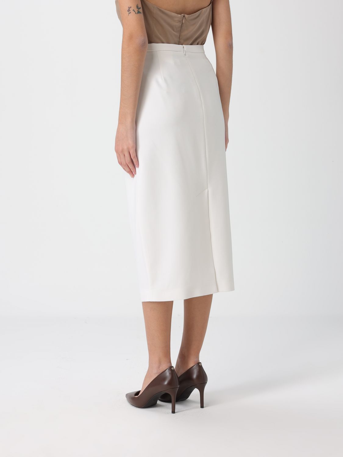 Max Mara Max Mara Skirt Woman White Size 27" / US 4 / IT 40 - 3 Thumbnail