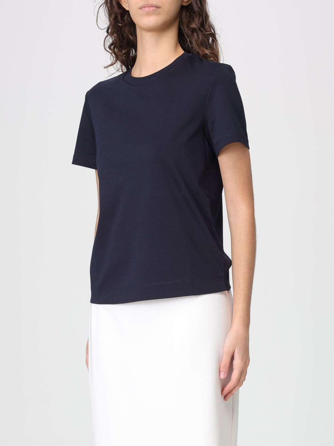 Max Mara Max Mara T-Shirt Woman Blue Size XS / US 0-2 / IT 36-38 - 4 Thumbnail