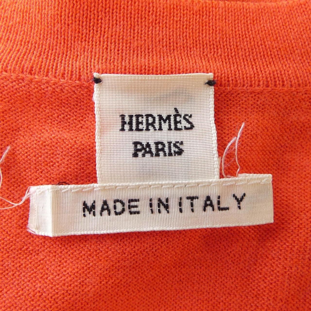 Hermes Hermes Hermes Knit Wool Knit36 Cotton Tops DUTY FREE for USA Size ONE SIZE - 4 Thumbnail