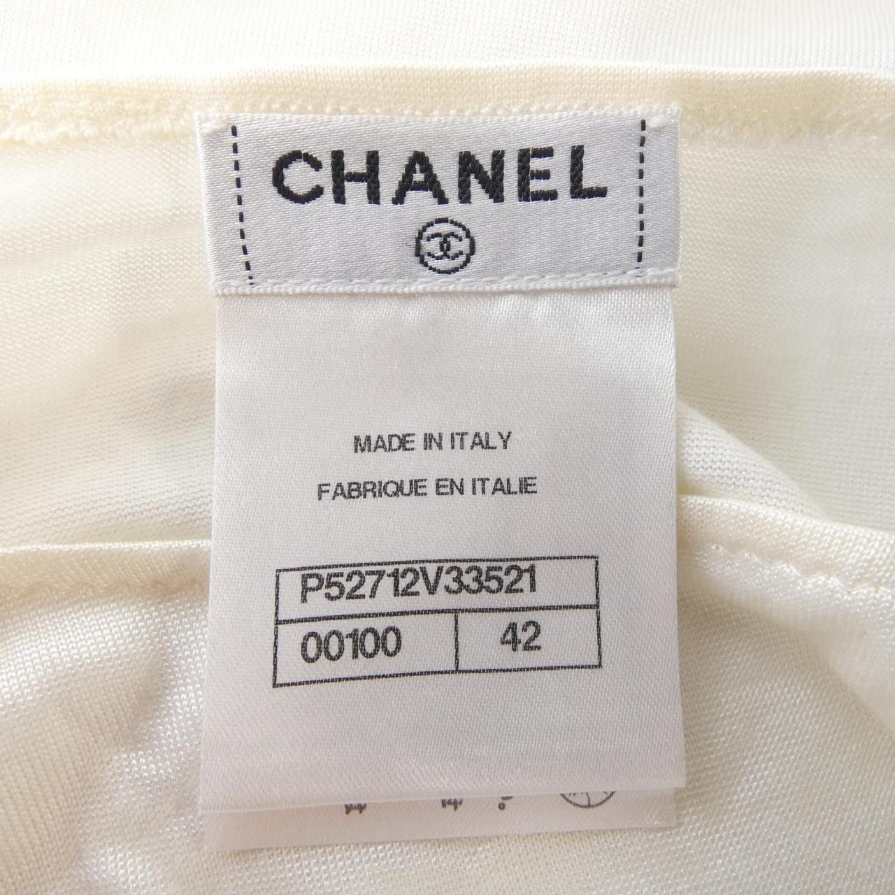 Chanel Chanel Chanel T-shirt Cotton T-Shirts P52712V33521 DUTY FREE for USA Size ONE SIZE - 4 Thumbnail