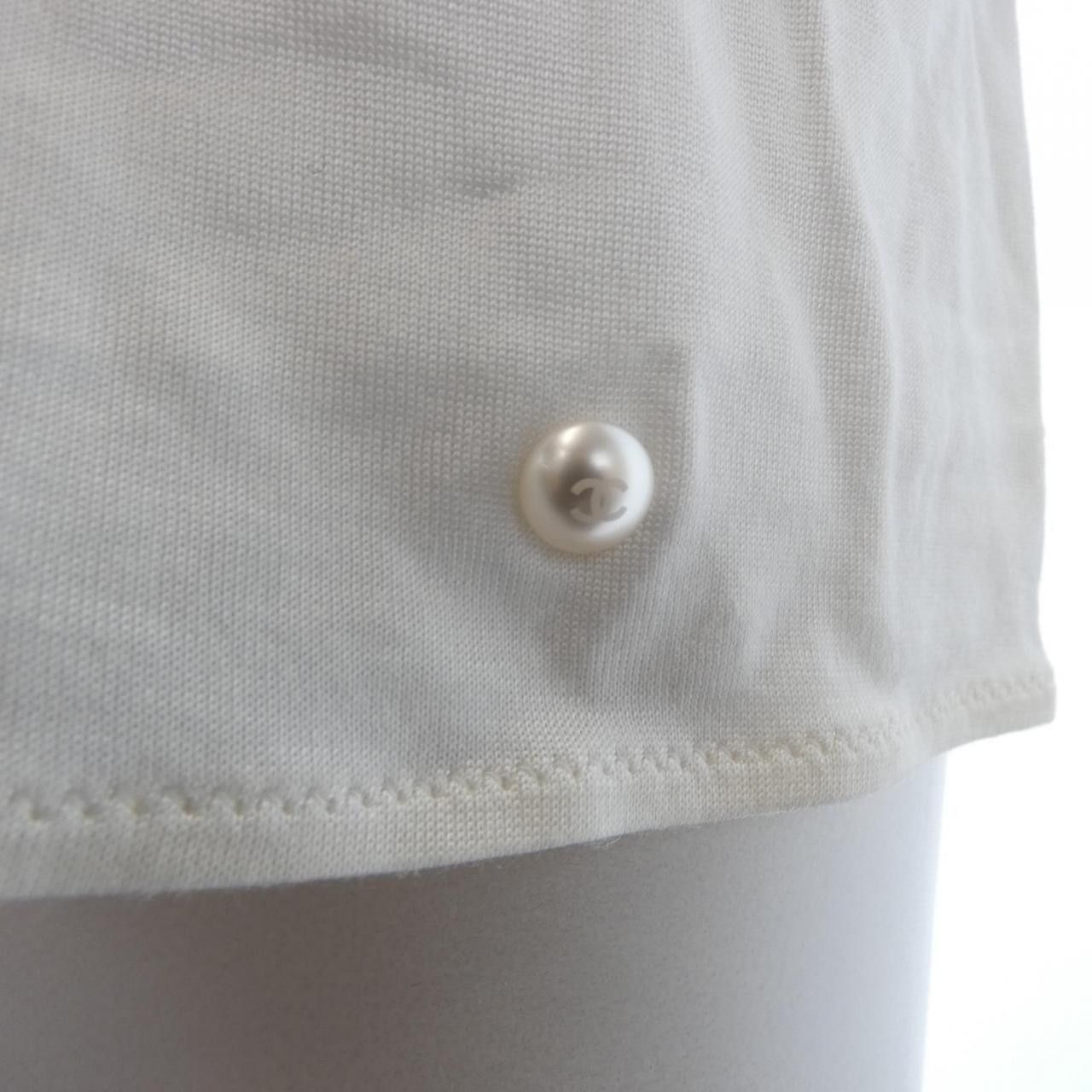Chanel Chanel Chanel T-shirt Cotton T-Shirts P52712V33521 DUTY FREE for USA Size ONE SIZE - 7 Thumbnail