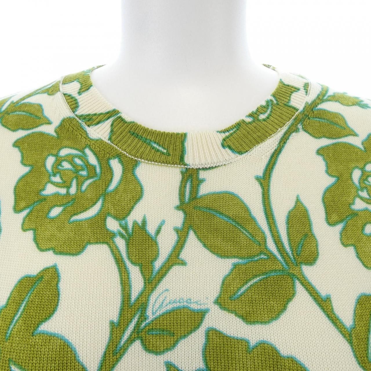 Gucci Gucci Gucci Knitwear Cotton Tops 782660 XKD0W DUTY FREE for USA Size ONE SIZE - 5 Thumbnail