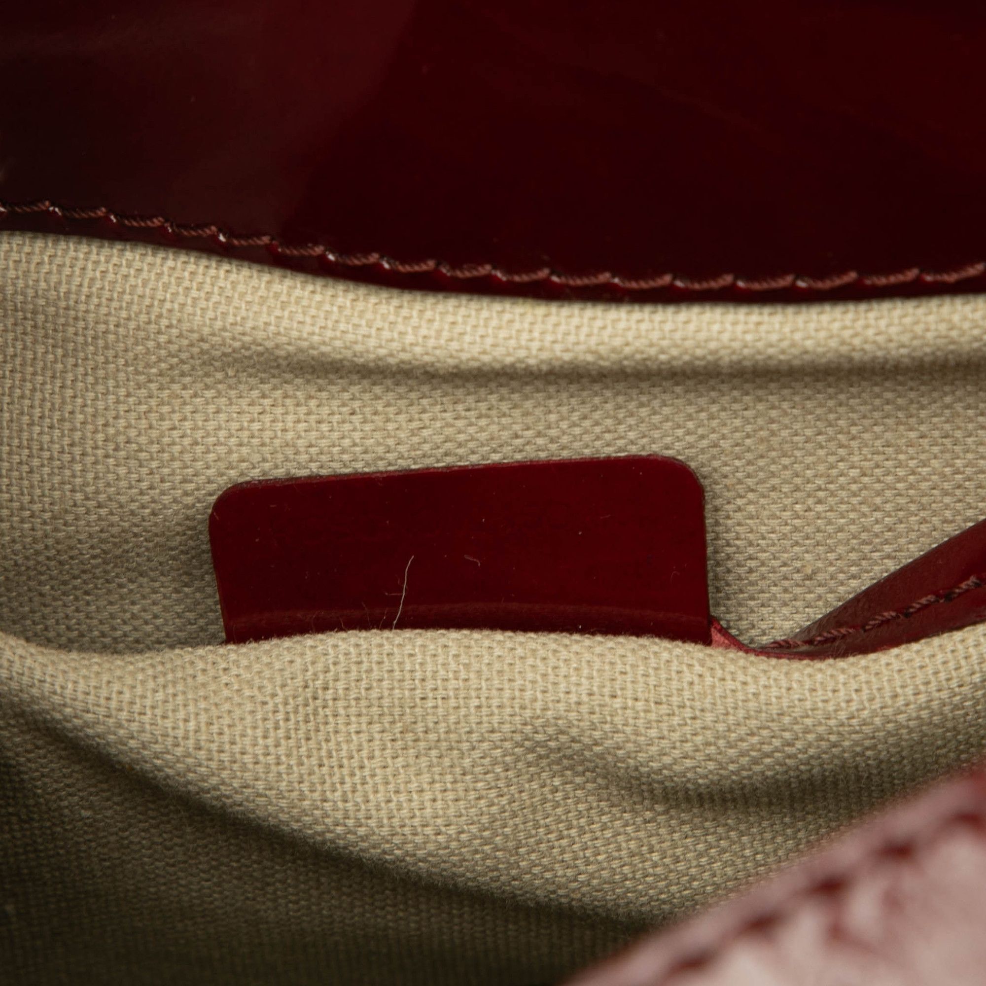Burberry Burberry Patent Trimmed House Check Coated Canvas Hearts Pilgrim Satchel Size ONE SIZE - 6 Thumbnail