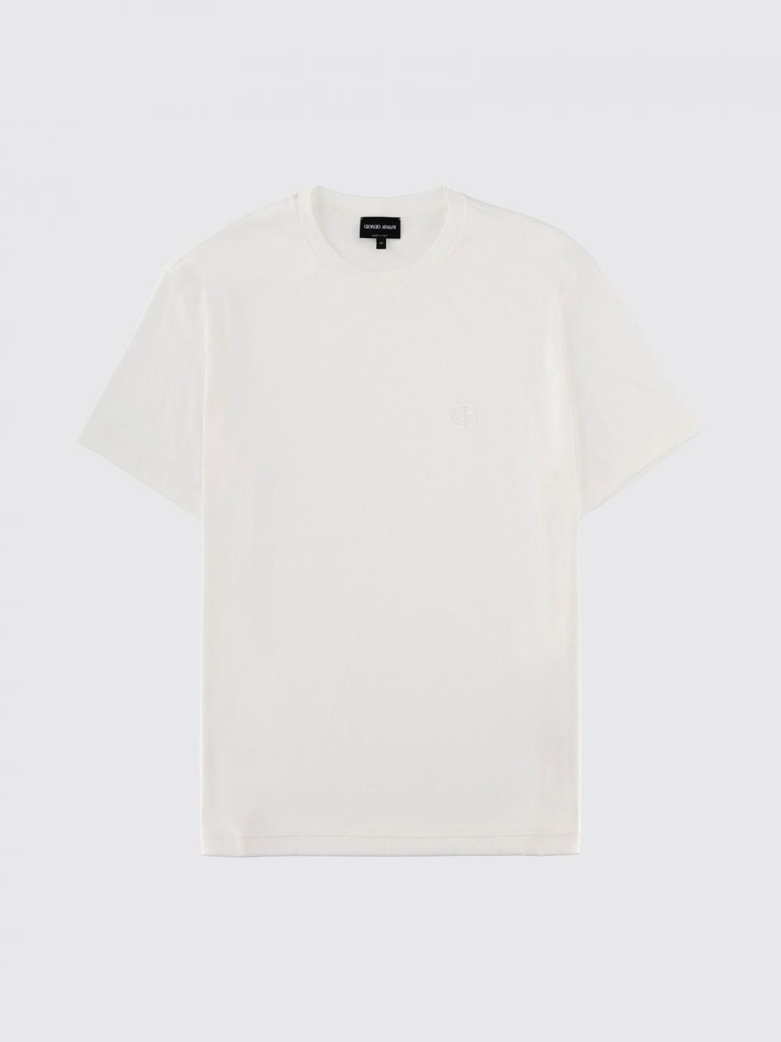 Giorgio Armani Giorgio Armani T-Shirt Men White Size US XL / EU 56 / 4 - 2 Thumbnail