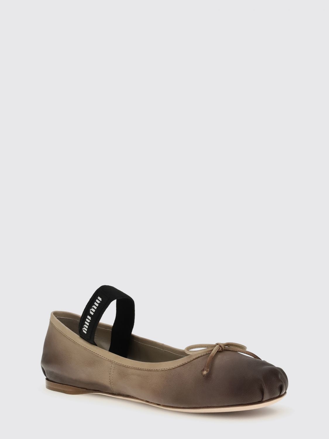 Miu Miu Miu Miu Ballet Flat Woman Sand Size US 6.5 / IT 36.5 - 2 Thumbnail