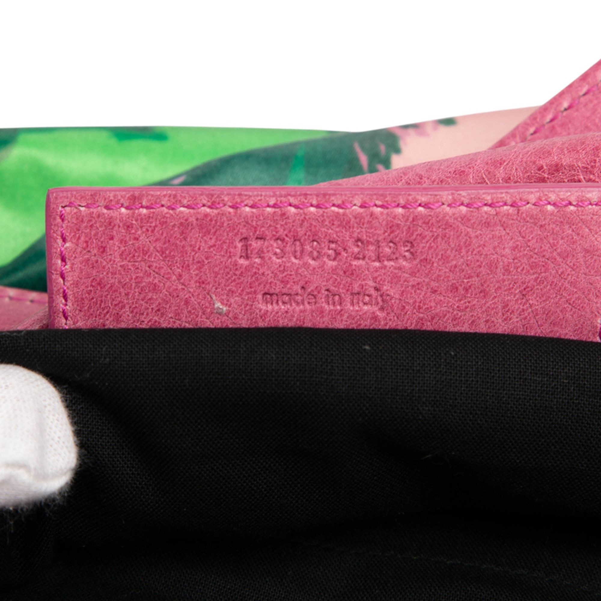 Balenciaga Balenciaga Lambskin and Satin Floral Print Motocross Giant 21 Brief Satchel Size ONE SIZE - 6 Thumbnail
