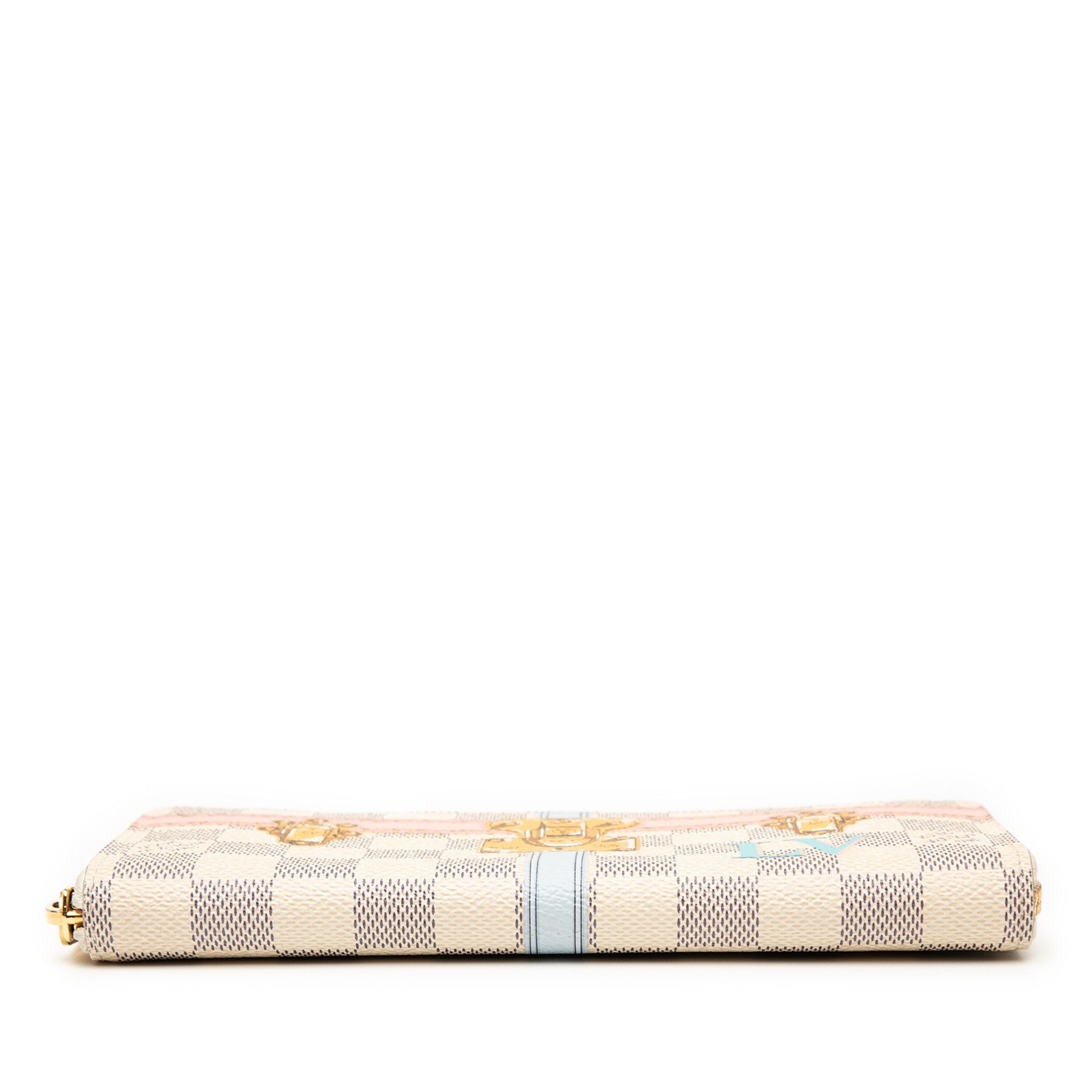 Louis Vuitton Louis Vuitton Damier Azur Summer Trunks Zippy Long Wallet Size ONE SIZE - 3 Thumbnail