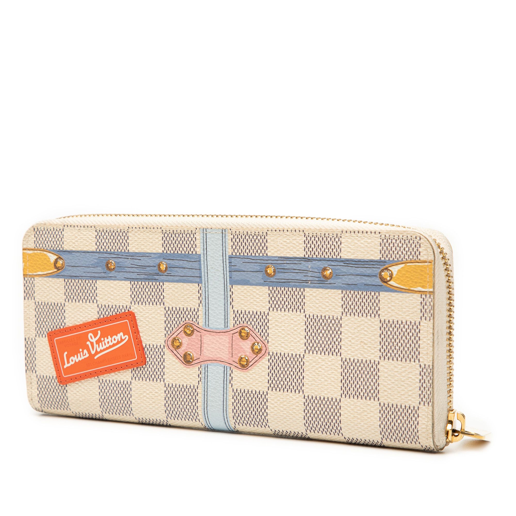 Louis Vuitton Louis Vuitton Damier Azur Summer Trunks Zippy Long Wallet Size ONE SIZE - 2 Thumbnail