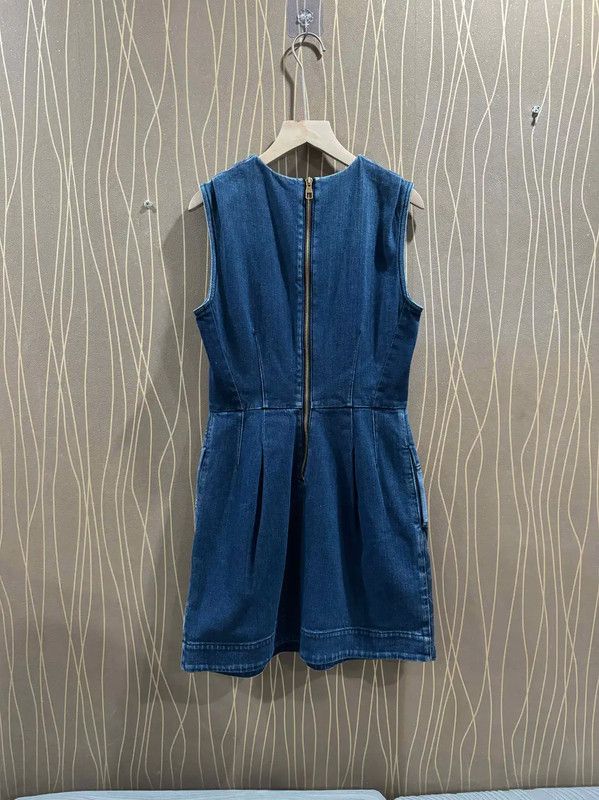 Louis Vuitton Louis Vuitton Denim Patchwork Dress Size S 0089 Size S / US 4 / IT 40 - 2 Thumbnail