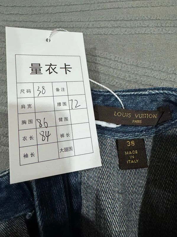 Louis Vuitton Louis Vuitton Denim Patchwork Dress Size S 0089 Size S / US 4 / IT 40 - 3 Thumbnail